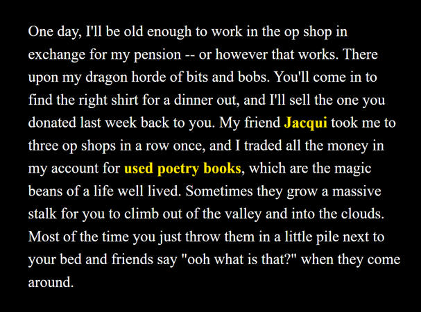 'Mutual Obligations' an interactive fictional non-fiction poem